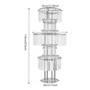 YIYIBYUS 5 Tier Flower Stands, 2PCS Flower Stands, Crystal Flower Stands - 3 of 4