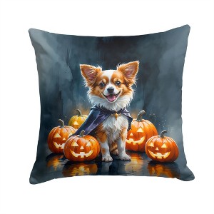 Tramull Halloween Throw Pillow, 14x14 Inch Indoor Outdoor Decorative Pet Theme Pillow - 1 of 4