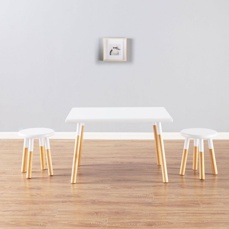 Kids' Dipped Table and Stool Set - ACEssentials, 4 of 13