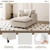Whisen Oversized Modern Sofa Module for Modular Sectional Sofa, Wide Seat Chenille Armchair with Pillows - 2 of 4