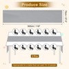 Unique Bargains  Light Elegant Romantic Chiffon Table Runner 27.5" x 118" 2 Pcs - 2 of 4