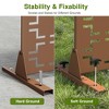 Dovelina Metal Outdoor Privacy Screen Freestanding Patio Decorative Screen (Set of 2) - 4 of 4