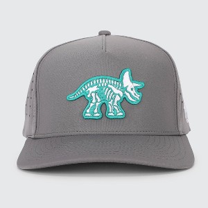 Waggle Adult Polyester Triceratops Baseball Hat - Dark Gray - 1 of 4