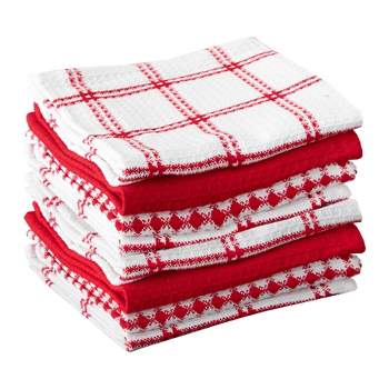 Hastings Home Cotton Dish Cloths, Solid Colors with White Trim 16-Pack -  20313708