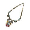 SOHI Women's Multicolour Party Stone Statement Necklace - 2 of 4