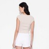 Women's Cap Sleeve High Neck Smocked Graphic T-Shirt - Wild Fable™ - 3 of 4