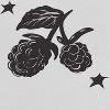 Rerun Island Women's Berries Stars Short Sleeve Graphic Cotton Retro Vintage Ranger Baby Tee - White Caviar 1X - 2 of 4