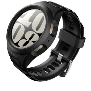 Dexnor for Samsung Galaxy Watch 6 Classic Band [47mm] [43mm],Galaxy Watch 6 Band [40mm] [44mm],[Raised Bezel & Snap-on] Rugged Shockproof Case - 1 of 3