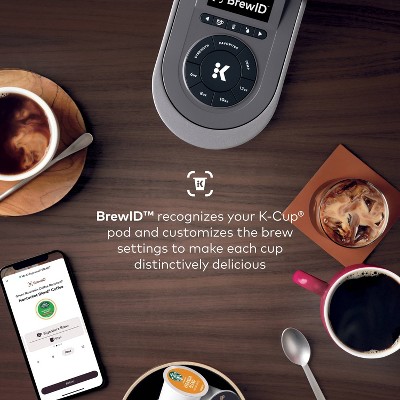 Gray Smart Single Serve Coffee Maker with WiFi Compatibility