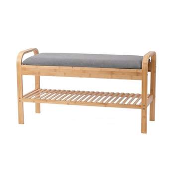 Cambridge Bamboo Shoe Bench Natural - Proman Products