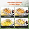 VEVOR 18 Qt Fish and Wing Fryer with Double Basket, Aluminum Propane Fish Fryer Kit, Outdoor Deep Fryer Seafood Pot with Thermometer, Silver - 4 of 4
