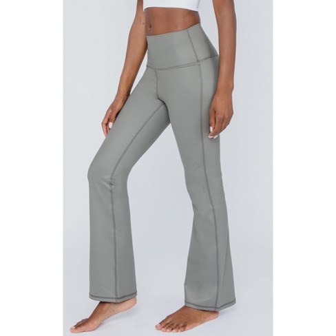 Lululemon Athletics Grey Bell Bottom Yoga Pants With Drawstring Size 12