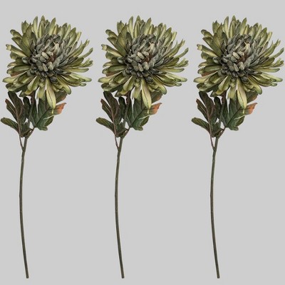 3ct Faux Picks Green Mum - Bullseye's Playground™