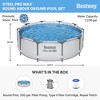 Bestway Steel Pro MAX Inch Round Metal Frame Above Ground Outdoor Backyard Swimming Pool Set with Filter Pump - 2 of 4