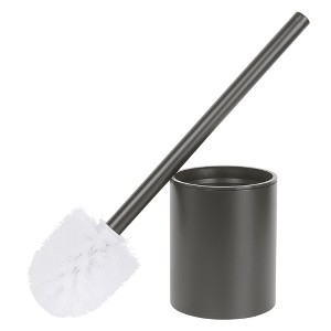 REGALWOVEN Stainless Steel Wall Mounted Bathroom Essentials Small Scrubber 360 Degree Toilet Brush with Holder - 1 of 4