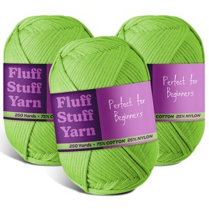 Hearth & Harbor Soft Yarn for Crocheting - Crochet & Knitting Yarn, 250 Yards Amigurumi Yarn, Cotton-Nylon Blend, Worsted Weight Yarn 4 - 1 of 4
