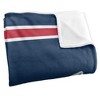 Florida Atlantic University Primary Logo Stripes Silky 50x60 Blanket, 1 Sided - 3 of 4