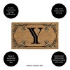 28" x 16" Monogram Coir Mat, Letter  "Y" - 3 of 4