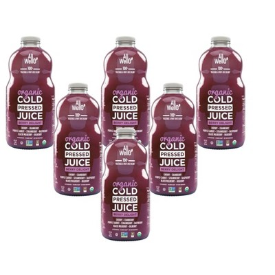 Allwello Berry Delight Organic Cold Pressed Juice - Case of 6/32 fz