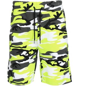 Galaxy By Harvic Men's Slim Fit Camo Printed Shorts - 1 of 3