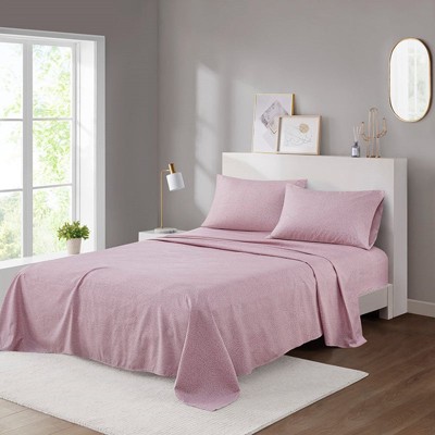 BDELITE 4PCS King Sheet Set-102*108*0.13 Inch, Pink