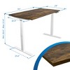 Mount-It! Dual Motor Electric Standing Desk with 55" Tabletop, Oak & White - 3 of 4