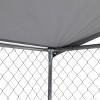 LAOTIES Large Outdoor Dog Kennel,Heavy Duty Chain Link Run With Waterproof Canopy And Lockable Gate,Easy Assembly (181" x 181" x 71") - 3 of 4