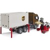 Bruder 03582 Scania Super 560R UPS Logistics Truck with Forklift - 4 of 4