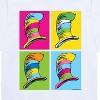 Boys' - Dr. Seuss - Cat In The Hat Color Block Hats Short Sleeve Graphic T-Shirt - 2 of 4