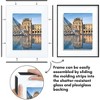 Americanflat 16x20 Floating Picture Frame with Shatter-Resistant Glass - Fits 11x14 Photos or Smaller- Slide-In Photo Frame - Black - 3 of 4
