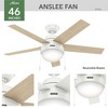 46" Anslee Ceiling Fan (Includes LED Light Bulb) - Hunter Fan - 2 of 4