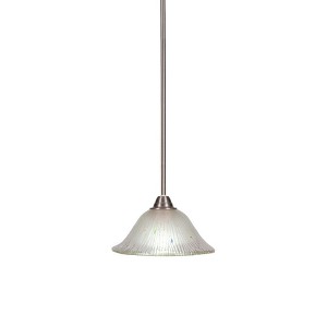 Toltec Lighting Paramount 1 - Light Pendant in  Brushed Nickel with 10" Frosted Crystal Shade - 1 of 1
