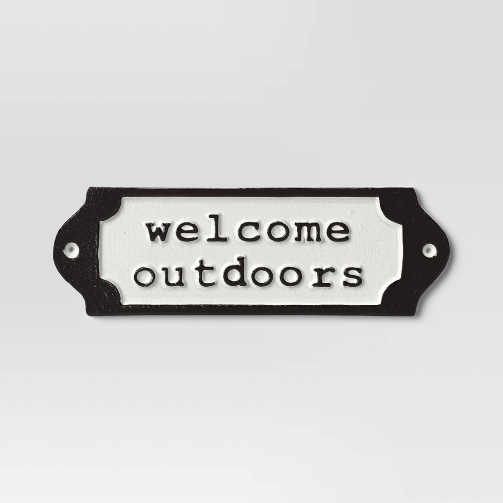 Welcome Outdoors Aluminum Wall Sign - Smith & Hawken™