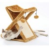 Etna Products Foldaway Cat Play Tower and Scratching Post with Hanging Balls - image 4 of 4