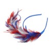 Unique Bargains Halloween Christmas Women's Color Matching Feathers Headband 1 Pc - 4 of 4