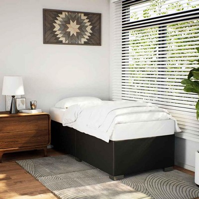 vidaXL Twin XL Velvet Bed Frame - Upholstered Bedstead with Slats, Dark Gray, for Bedroom/Dorm