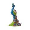 Jim Shore 4.75 In Peacock Figurine Mini Bird Quilt Design Bird Figurines - 2 of 3