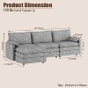 108" Modular Sectional Cloud Couch, Modern Chenille L Shaped Modular Sofa, Sectional Sofa for Apartment - 2 of 4