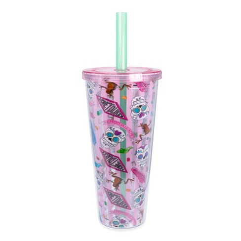 Silver Buffalo Harry Potter Honeydukes Icons Carnival Cup with Lid and  Straw | Holds 24 Ounces