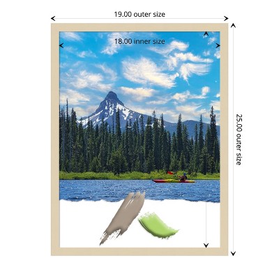 Svelte Natural Wood Satin Finish Rectangular Picture Frame