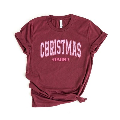Simply Sage Market Women's Pink Christmas Season Short Sleeve Graphic Tee