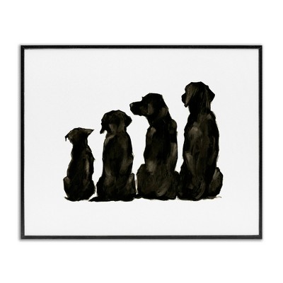 Stupell Industries Family Pet Silhouette Design, 20" x 16"