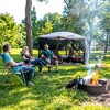 CLAM Quick-Set Pavilion Camper Foot Portable Pop-Up Camping Outdoor Gazebo Screen Tent 6 Sided Canopy Shelter with Stakes and Bag - 4 of 4