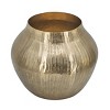 NicBex Aluminum/Ceramic Chisel Flower Vase, Muilt Sizes Short Round Metallic Decorative Vase for Tabletop, Living Room - 2 of 4
