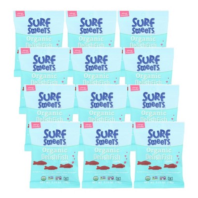 Surf Sweets Organic Delishfish Candy - Case of 12/2.75 oz