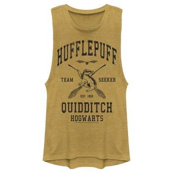 Juniors Womens Harry Potter Quidditch Hufflepuff Team Seeker Festival Muscle Tee