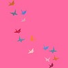 Women's Design By Humans Flying Paper Cranes Birds By Magnussons Racerback Tank Top - 2 of 3