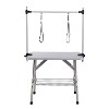 Gulches 42-Inch Foldable Pet Grooming Table for Pet Large Dogs and Cats with Adjustable Arm and Clamp - Gray - 2 of 4