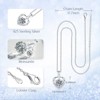 Moissanite Necklace for Women, 1 Carat Heart Moissanite Pendant with 925 Sterling Silver Necklace for Wife, Mom, Girlfriend Jewelry Gifts - 3 of 4