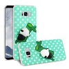 Reiko Samsung Galaxy S8 Edge/ S8 Plus TPU Design Case with 3D Soft Silicone Poke Squishy Panda in Green - 2 of 4